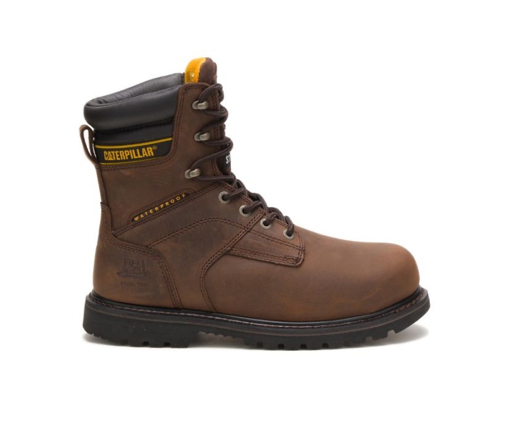 Caterpillar Kängor Rea - Salvo 8" Waterproof Steel Toe Thinsulate™ Arbetsskor Herr MörkBruna HWX-137456